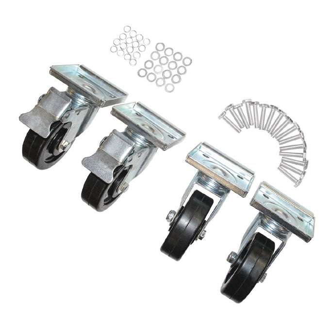 Jeu de roues (lot de 4) pour armoire réfrigérée positive 2 portes 960 L Série G - Polar