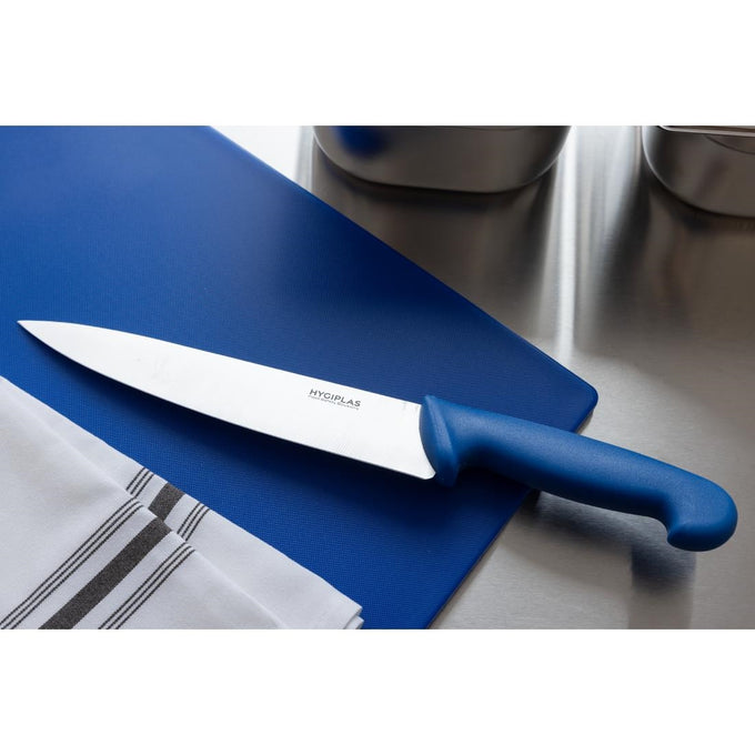 Couteau de cuisine bleu 218 mm - Hygiplas