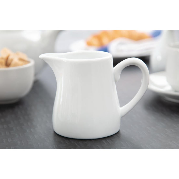 Pots à lait blancs 305 ml (lot de 6) - Olympia