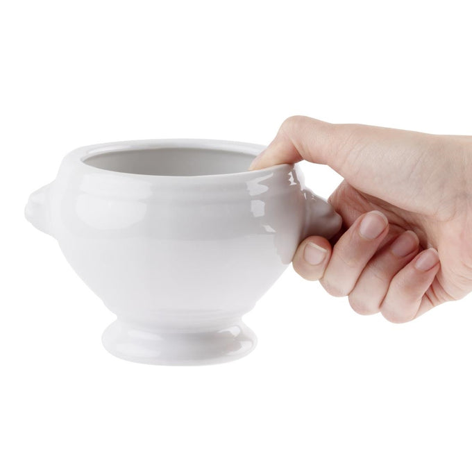 Bols À Soupe Tête De Lion Whiteware 475 ml (lot de 6) - Olympia