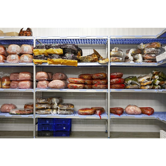 Rayonnage modulaire en angle 4 niveaux 500 × 849 mm - Tournus