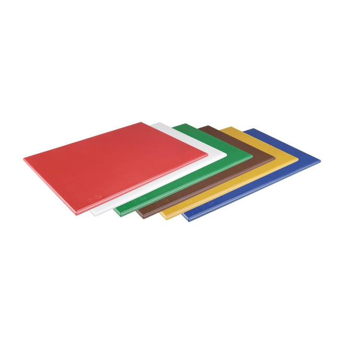 Petite planche à découper haute densité bleue - L 305 x P 229 x H 12 mm - Hygiplas