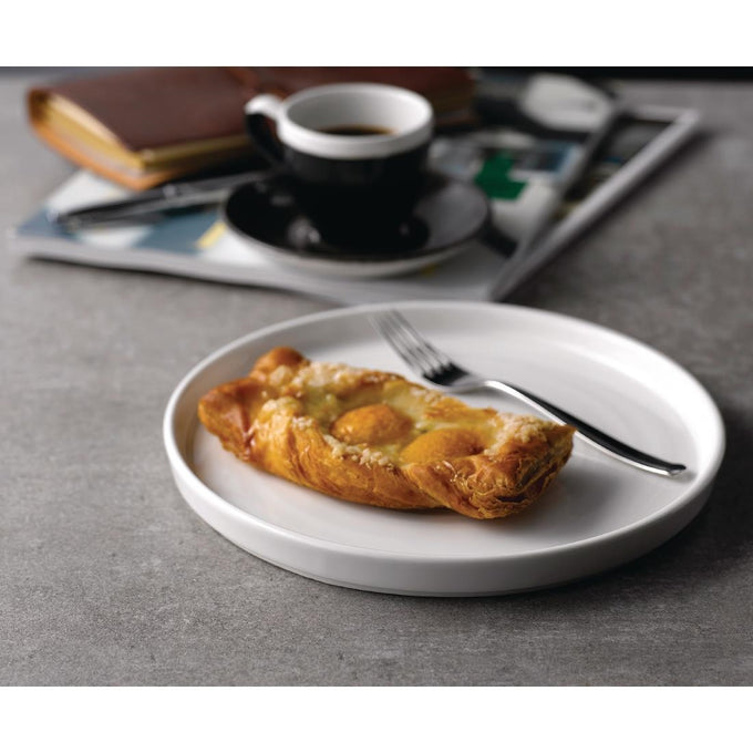 Assiettes avec rebord Chefs blanches 210 mm (lot de 6) - Churchill