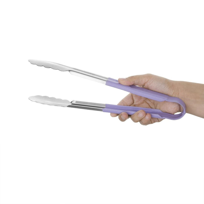 Pince de service code couleur 300 mm violette - Hygiplas