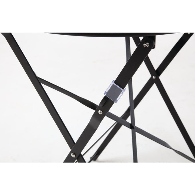 Table de terrasse en acier noire - Bolero