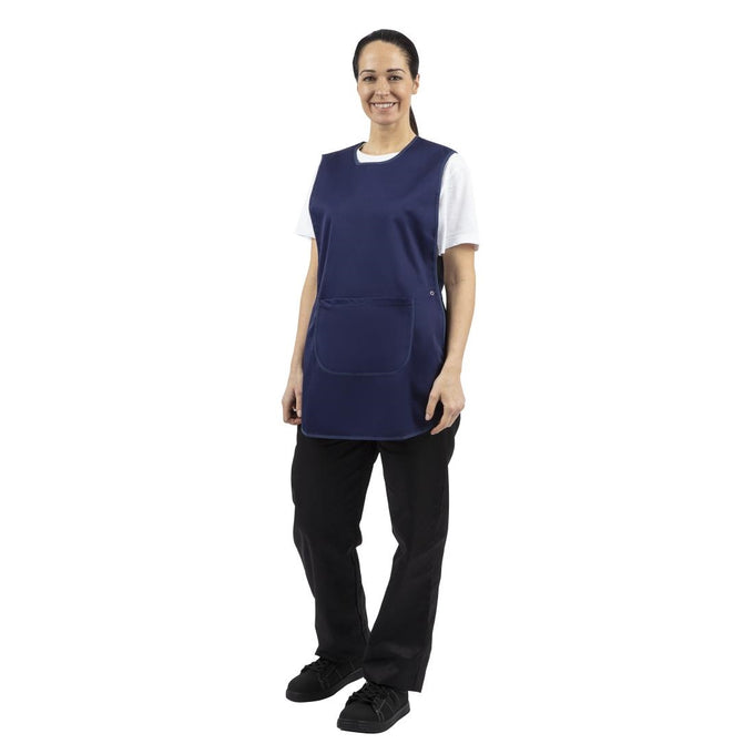 Tablier chasuble avec poche bleu marine - Whites Chefs Clothing