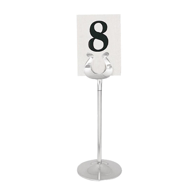 Support numéro de table en inox 100 mm - Olympia