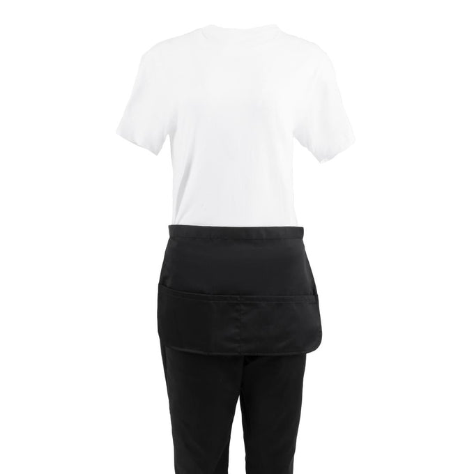 Tablier limonadier à poches noir - Whites Chefs Clothing