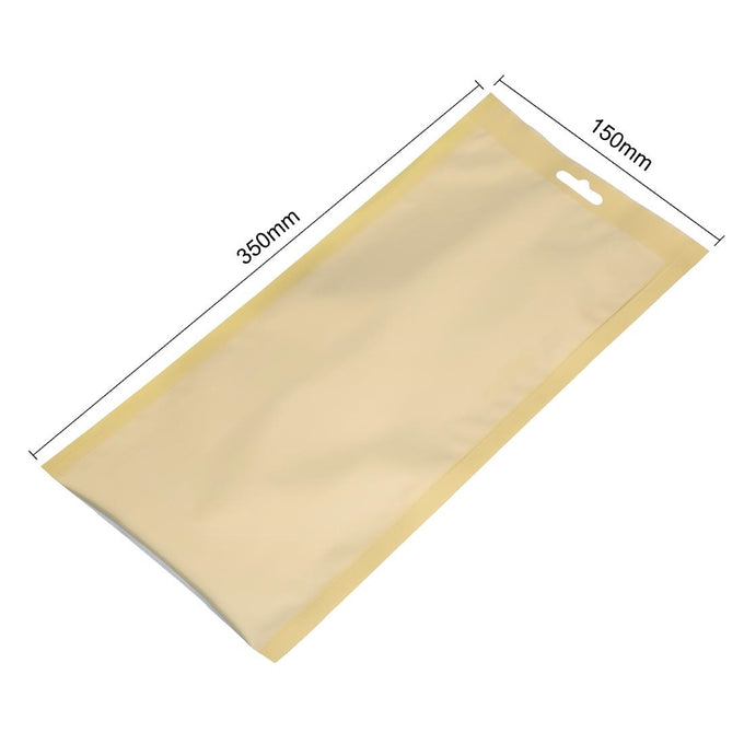 Sacs sous vide lisses dorés 150 × 350 mm (lot de 100) - Vogue