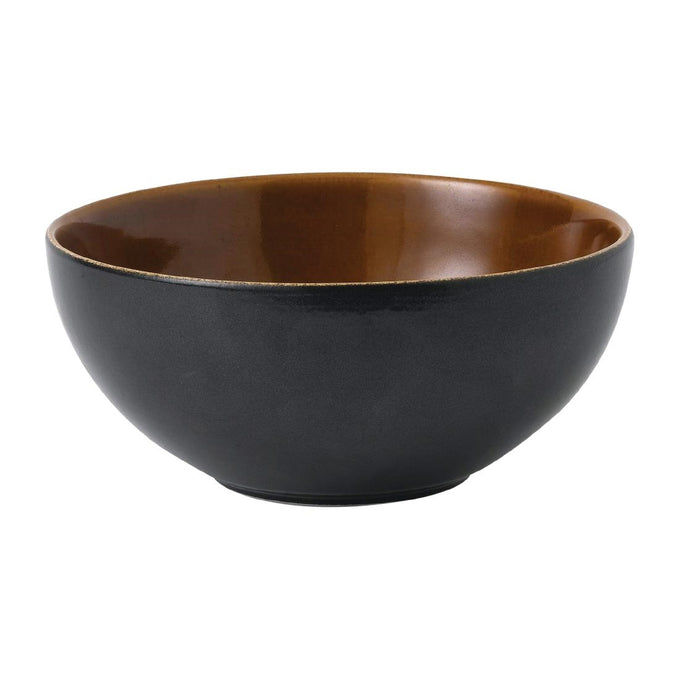 Bols à nouilles Nourish Black Onyx deux tons 183 mm (lot de 6) - Churchill