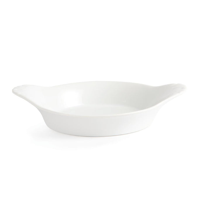 Plats ronds à oreilles Whiteware 220 mm (lot de 6) - Olympia