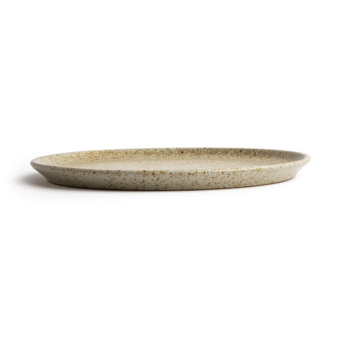Assiettes plates beige moucheté Canvas 265 mm (lot de 6) - Olympia