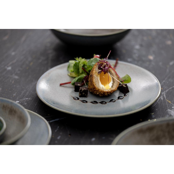 Assiettes Plates Ember Blue 275 mm (lot de 4) - Olympia