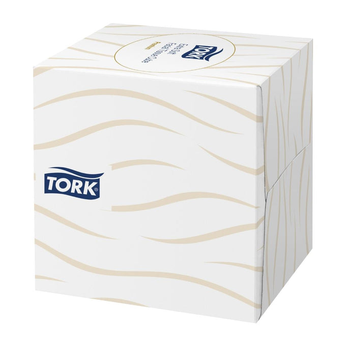 Boîtes cubes de mouchoirs extra doux 2 plis Premium 2 plis (30 × 100) - Tork