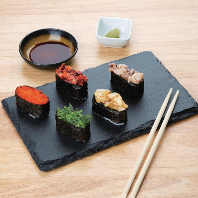 Plateaux en ardoise naturelle GN1/3 (lot de 2) - Olympia