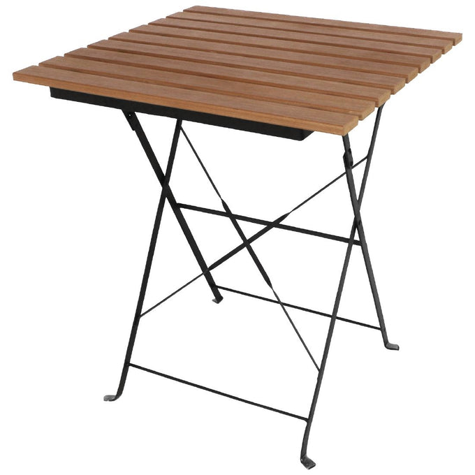 Table bistro carrée en imitation bois 600 mm - Bolero