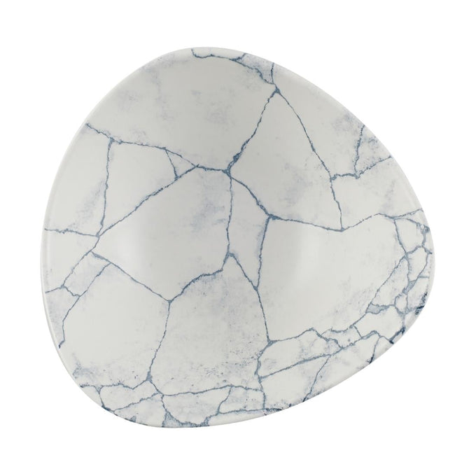 Bols triangulaires Studio Prints Kintsugi Pearl Lotus Grey 178 mm (lot de 12) - Churchill