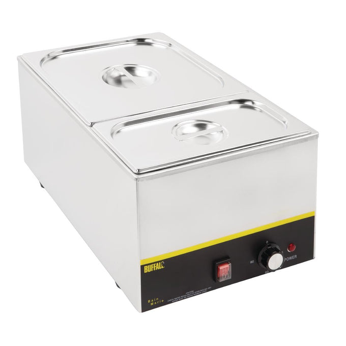 Ensemble de bacs GN 1/3 et 2/3 inox avec couvercles - Vogue