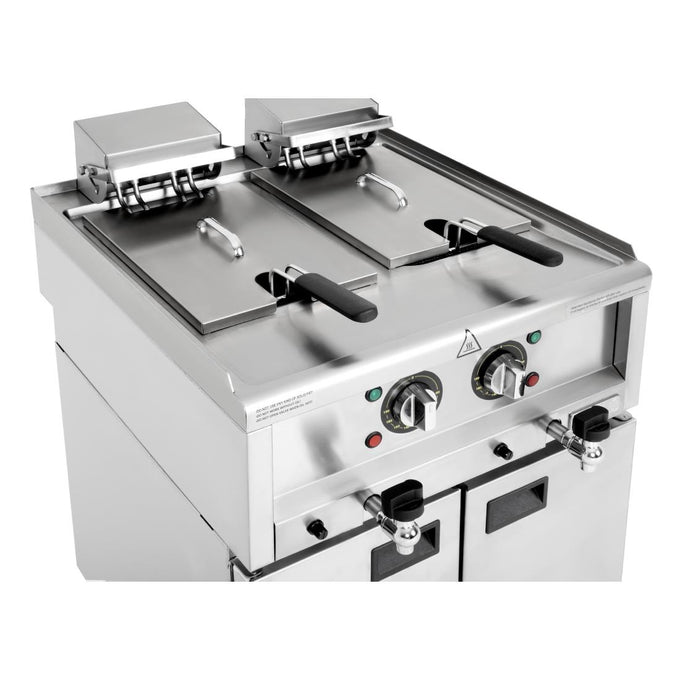 Friteuse électrique double cuve Série 600 2 × 8 L - Buffalo