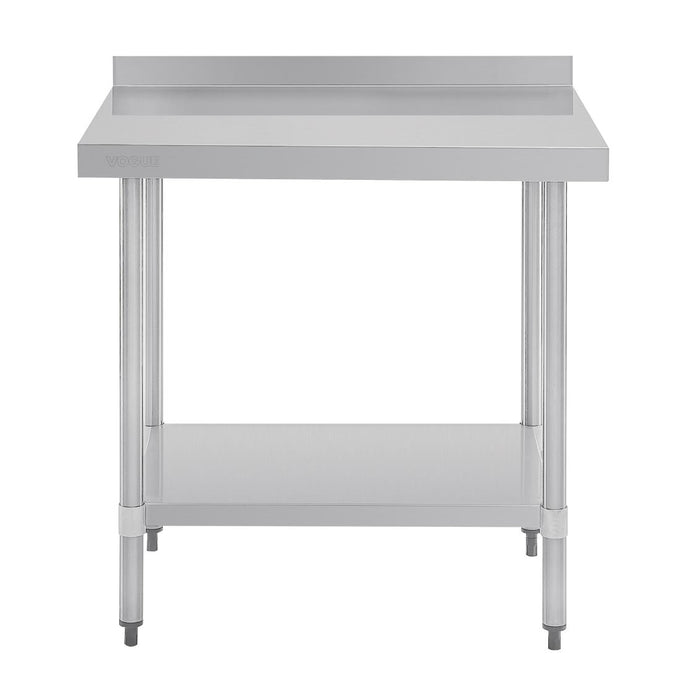 Table en acier inoxydable avec rebord 900 × 700 mm - Vogue
