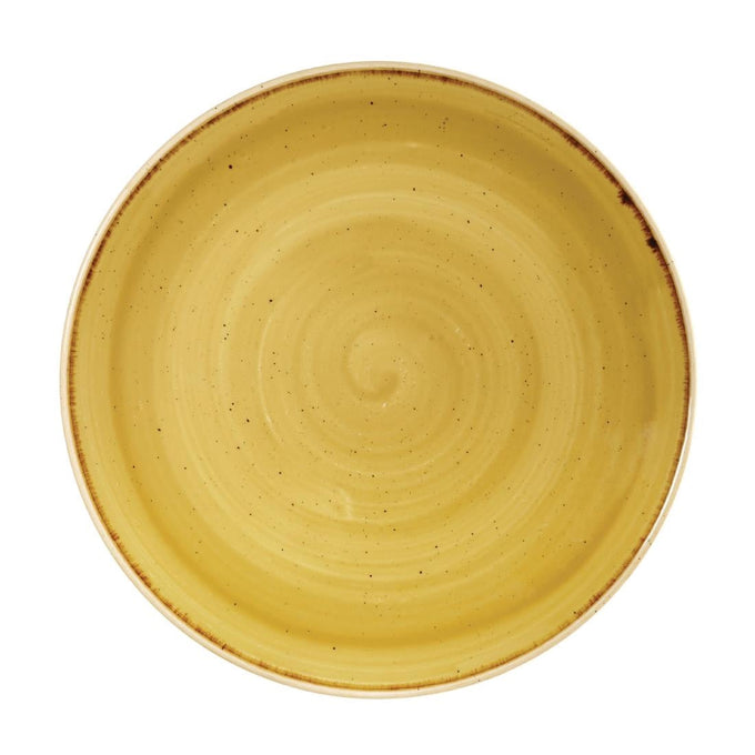 Assiettes rondes Stonecast Mustard Seed Yellow 260 mm (lot de 12) - Churchill