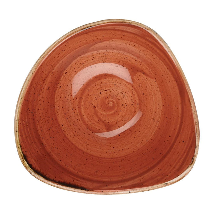 Bols triangulaires Stonecast Spiced Orange Lotus 153 mm (lot de 12) - Churchill