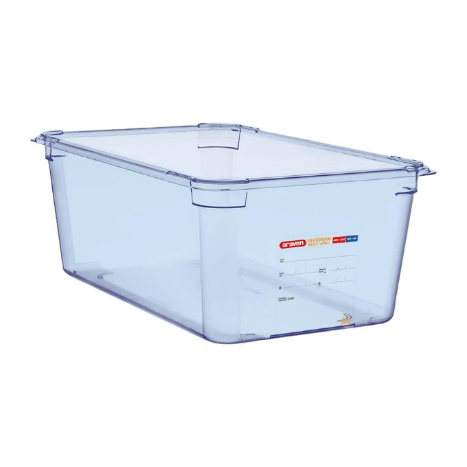 Boîte hermétique bleue en ABS sans BPA GN1/1 200 mm - Araven