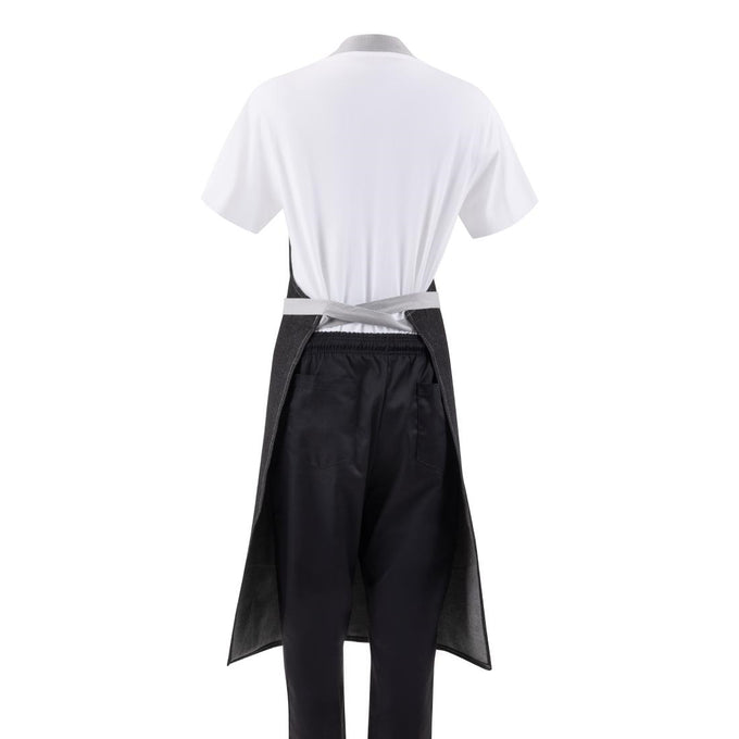 Tablier bavette denim noir - Southside