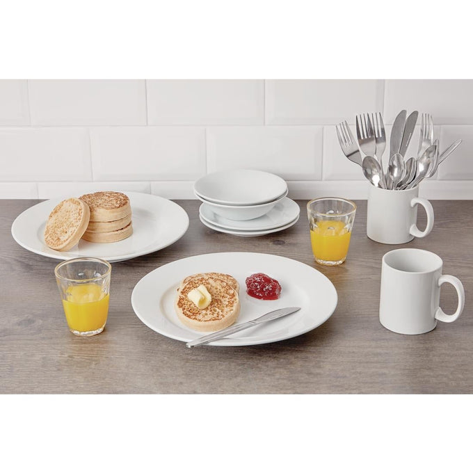 Assiettes à bord large Athena 280 mm (lot de 6) - Olympia