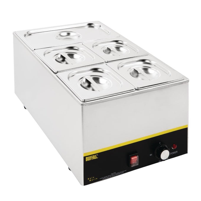 Ensemble de bacs GN 1/3 et 4 × 1/6 en inox avec couvercles - Vogue