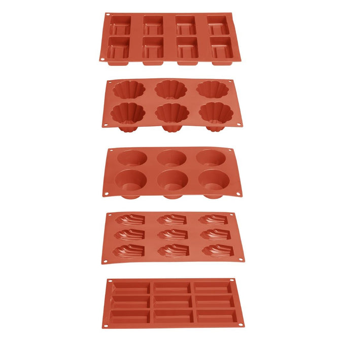 Plaque de 9 moules à gâteau en silicone - Vogue