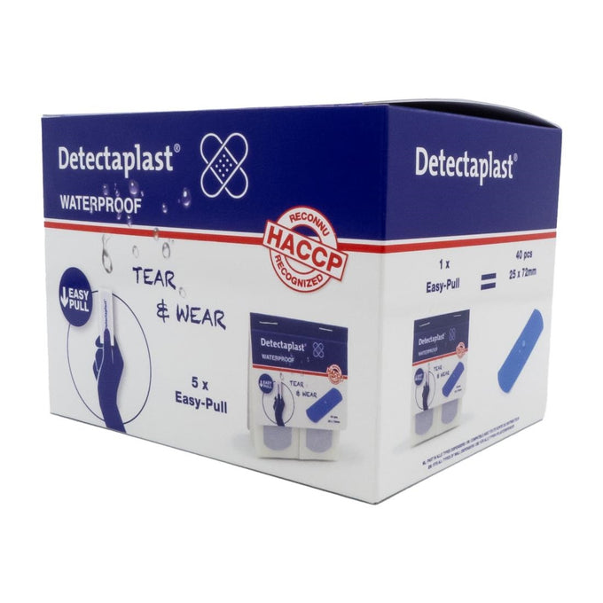 Pansements imperméables 25 × 72 mm (lot de 100) - Detectaplast