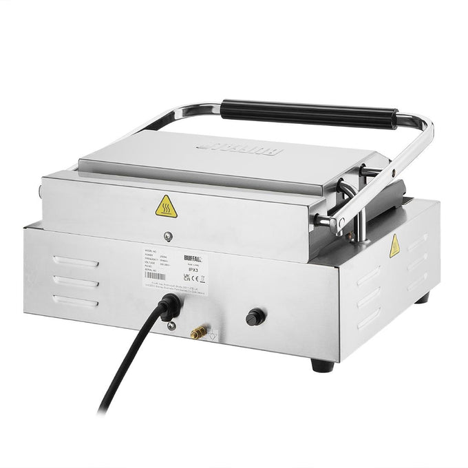 Grill panini - Gril de contact extra large plaques rainurée/lisse - L 430 x P 310 x H 200 mm - Buffalo