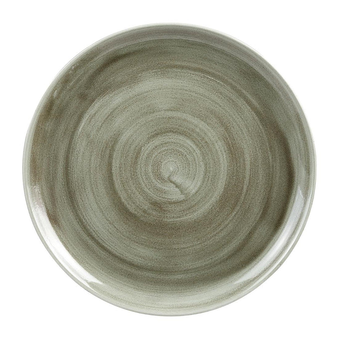 Assiettes rondes Stonecast Patina Antique Green 324 mm (lot de 6) - Churchill