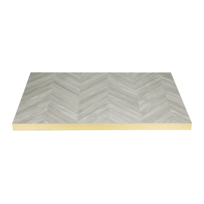 Plateau de table rectangulaire Chevron 1 100 mm x 700 mm - Bolero