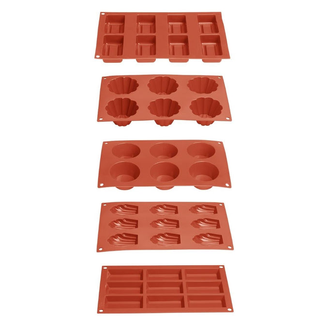 Plaque de 9 moules à madeleine en silicone - Vogue
