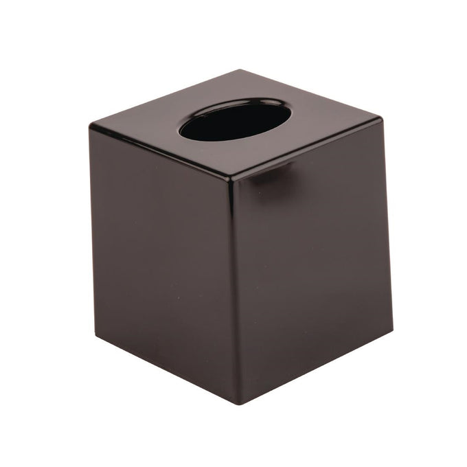 Boîte à mouchoirs carrée noire - Bolero