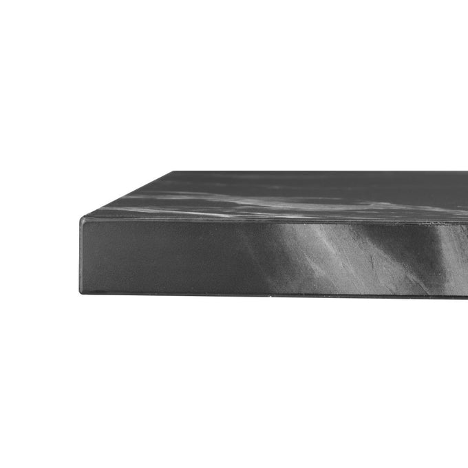 Table carrée Complete effet pierre noire 700 mm - Bolero
