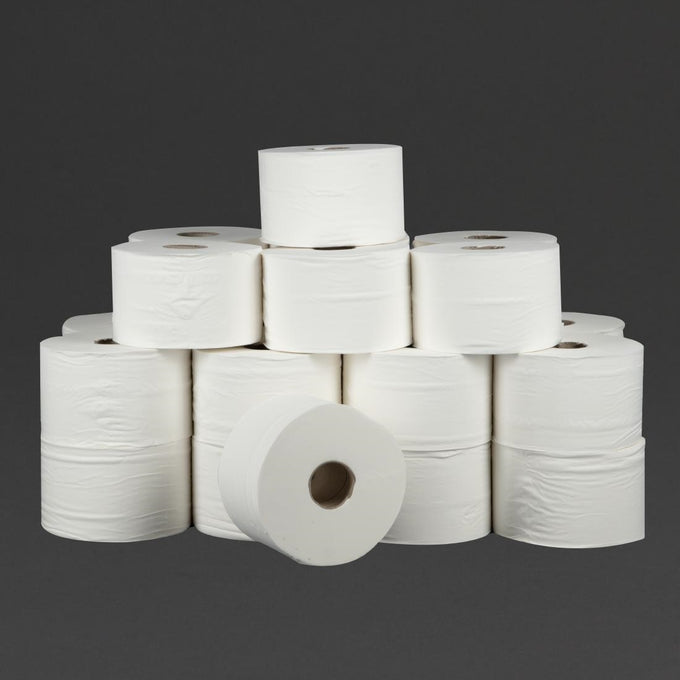 Rouleaux de papier toilette 2 plis Micro 125m (lot de 24) - Jantex