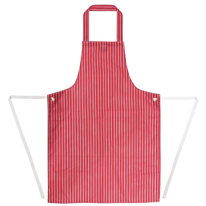 Tablier bavette déperlant rouge et blanc - Whites Chefs Clothing