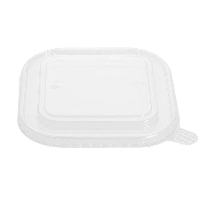Couvercles PET pour barquettes carrées (lot de 300) - Fiesta Recyclable