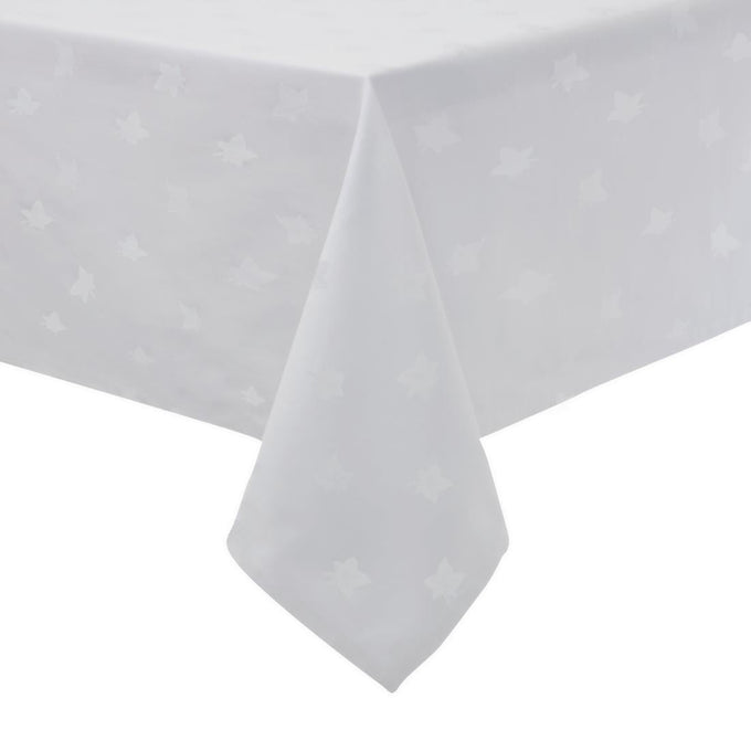Nappe rectangulaire blanche feuilles de lierre Luxor 1780 × 3650 mm - Mitre Luxury