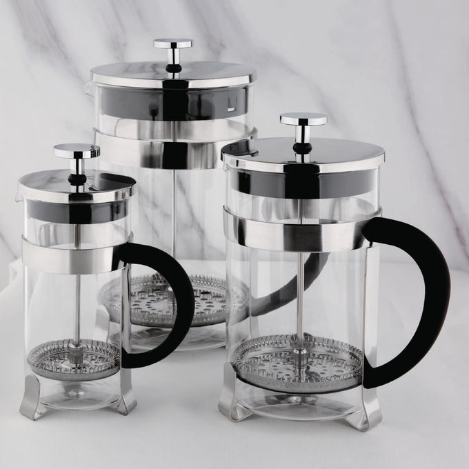 Cafetière à piston en acier inoxydable 12 tasses - Olympia