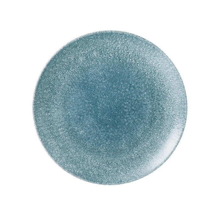 Assiettes rondes Studio Prints Raku Topaz Blue 288 mm (lot de 12) - Churchill