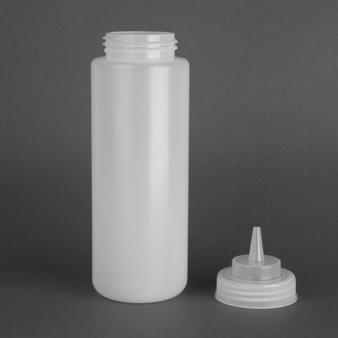 Distributeur de sauce à col large 909 ml transparent - Vogue