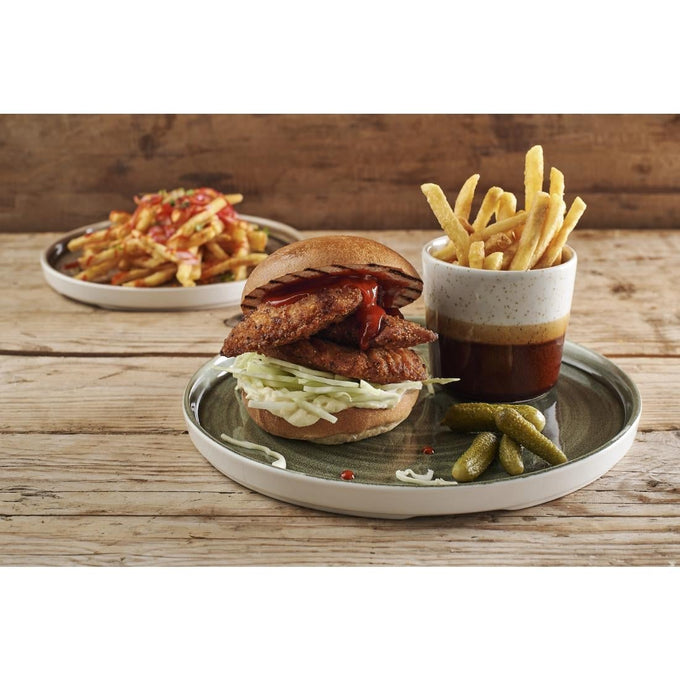 Assiettes avec rebord Stonecast Patina Green 260 mm (lot de 6) - Churchill