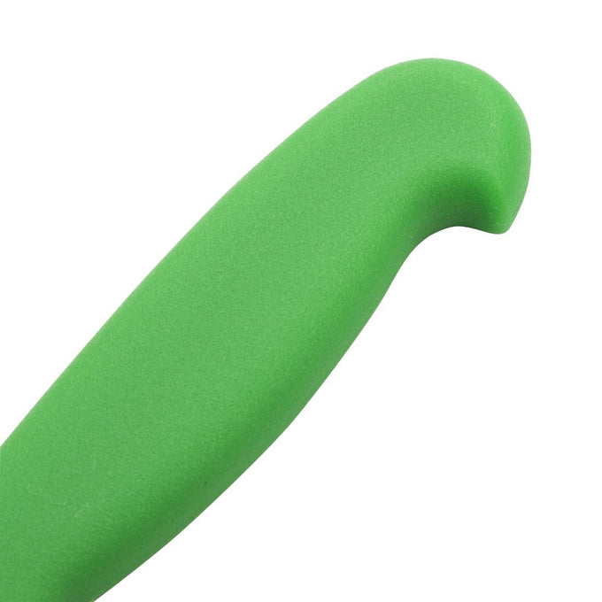 Couteau dentelé vert 105 mm - Hygiplas
