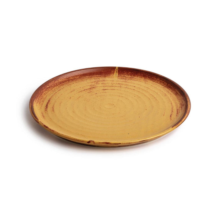 Assiettes plates terre de sienne Canvas 265 mm (lot de 6) - Olympia