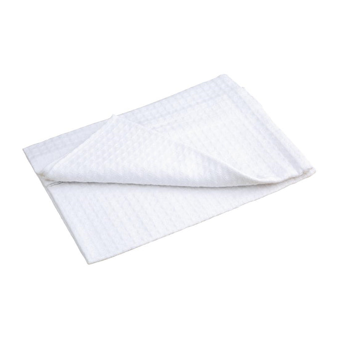 Torchons blancs nid d abeille (lot de 10) - Vogue