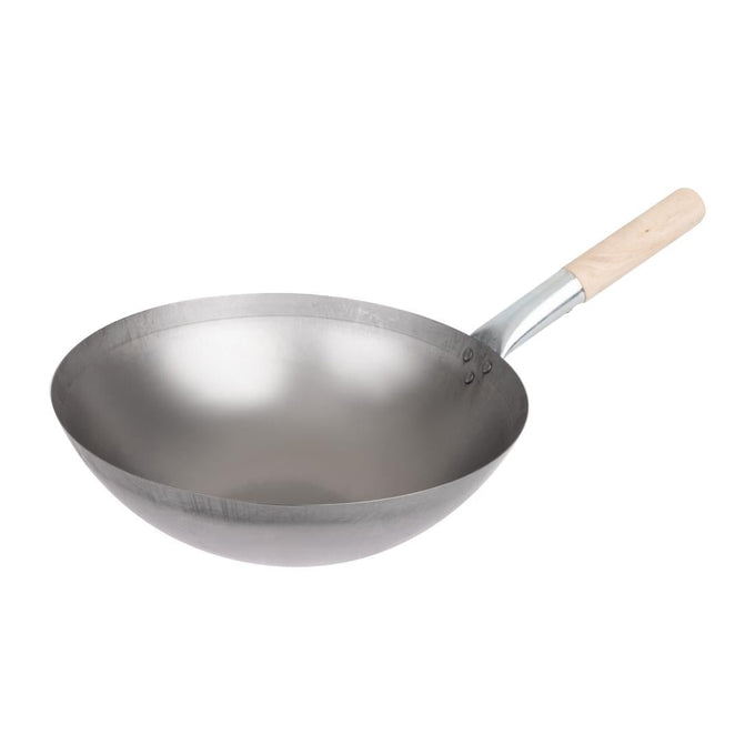Wok conique en acier doux 356 mm - Vogue
